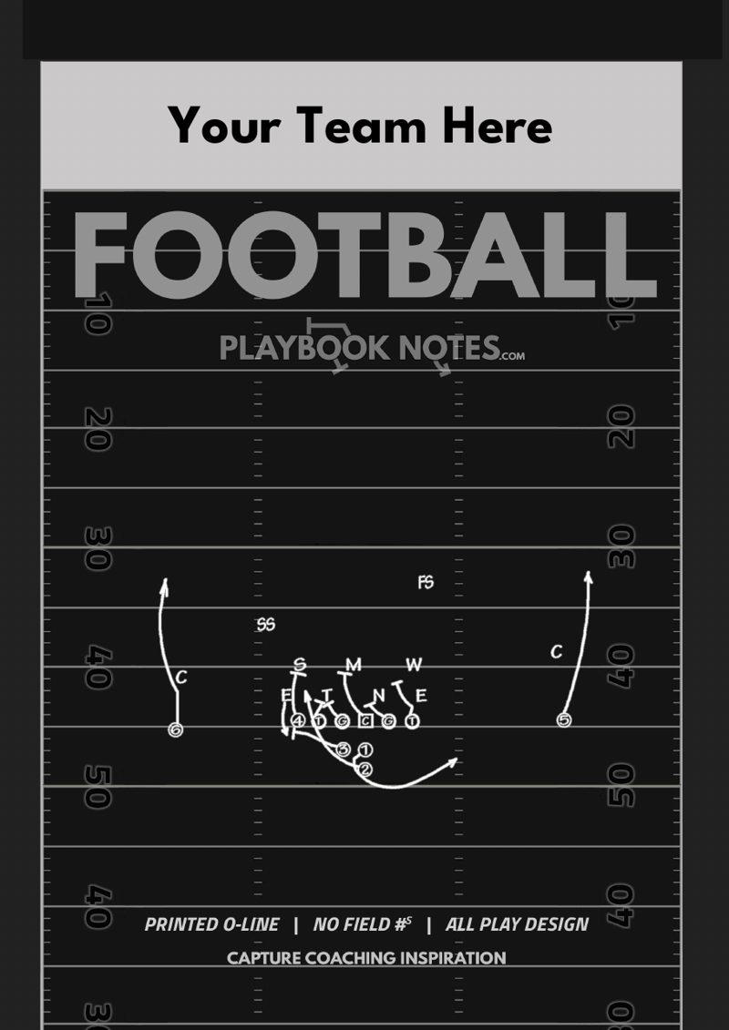 PlayBook Notes cover with Your Team Here in the name box